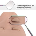 thumbnail image 2 of Lash Mirror for Eyelash Extensions, 60mm Extra Large Eyelash Mirror, Detachable Stainless Steel Makeup Mirror(Colorful), 2 of 7