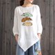 thumbnail image 2 of Camiseta de manga larga con cuello redondo y estampado informal a la moda de verano para mujer Fridja  fjkfkj1602, 2 of 4