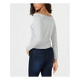 thumbnail image 2 of BAR III $50 Womens New 1267 Gray Long Sleeve Off Shoulder Casual Sweater L B+B, 2 of 2