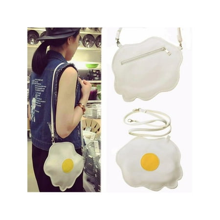 Fashion Designer Irregu Poached Egg Faux Leather Crossbody Messenger Bag Small Cosmo