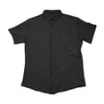 thumbnail image 6 of Yuhangmm Mens Summer Shirts Classic Solid Short Sleeve Shirt For Casual Business Turn Down Collar Comfortable Summer Men Black XXXL, 6 of 9