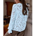 thumbnail image 2 of Blusa de Mujer PRETTYGARDEN de Encaje Manga Larga con Botones M, 2 of 8