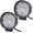 Round, variant on LINLIN Car Working Light, 2pcs 27W LED Work Light Offroad Flood Light Reflector Headlight Working Headlamps Offroad Headlight Reversing Lamp For Automotive