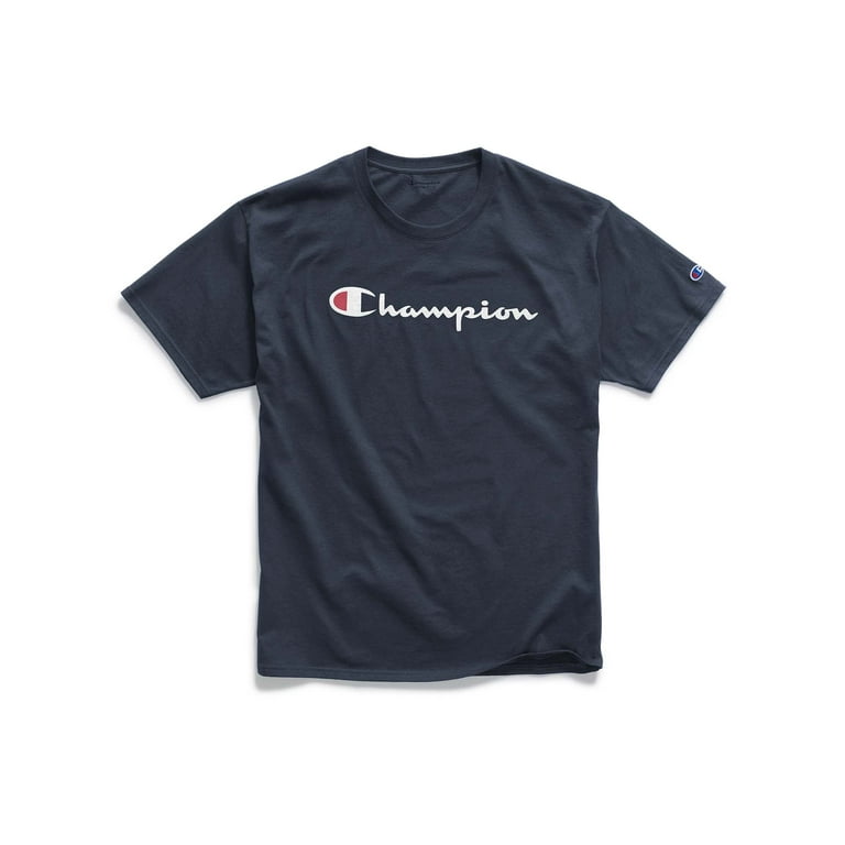Champion Men s and Big Men s Script Logo Classic Jersey Graphic