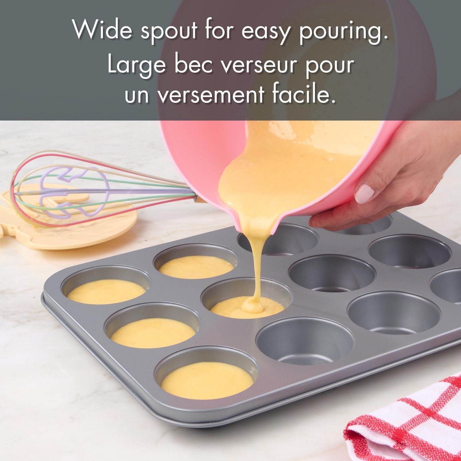 Way to Celebrate 3QT Mixing Bowl, Pink