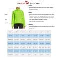 thumbnail image 3 of BALEAF Women' Cycling Running Rain Jackets Waterproof Hiking Wind Breakers Golf Lightweight Packable Reflective Fluorescent Yellow Size S, 3 of 7