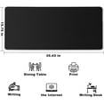 thumbnail image 3 of Large Mouse Pad, Desk Mat Large Office Desk Pad Gaming Mouse Pad with Stitched Edges, 35.4" x 15.7" Mousepad with Non-Slip Waterproof Rubber Base for PC Laptop Desk Home Office Accessories, Black, 3 of 14