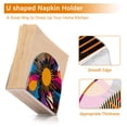 thumbnail image 5 of Yayeee Napkin Holder for Table Kitchen Paper Tissue Organization, Futuristic Circles, 5 of 8