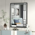 thumbnail image 2 of Apmir Metal Black Frame Mondrian Style Accent Mirror Wall Mounted, 2 of 6