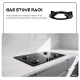 thumbnail image 3 of IFANLANDOR 3Pcs Gas Stove Burner Ring Iron Prevent Fall Black Flat Design for Colleagues, 3 of 8