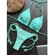 thumbnail image 3 of Bikini Bandeau con realce para mujer, traje de baño pequeño con realce de diamantes de imitación, estilo brasileño, tanga, 2024, 3 of 5