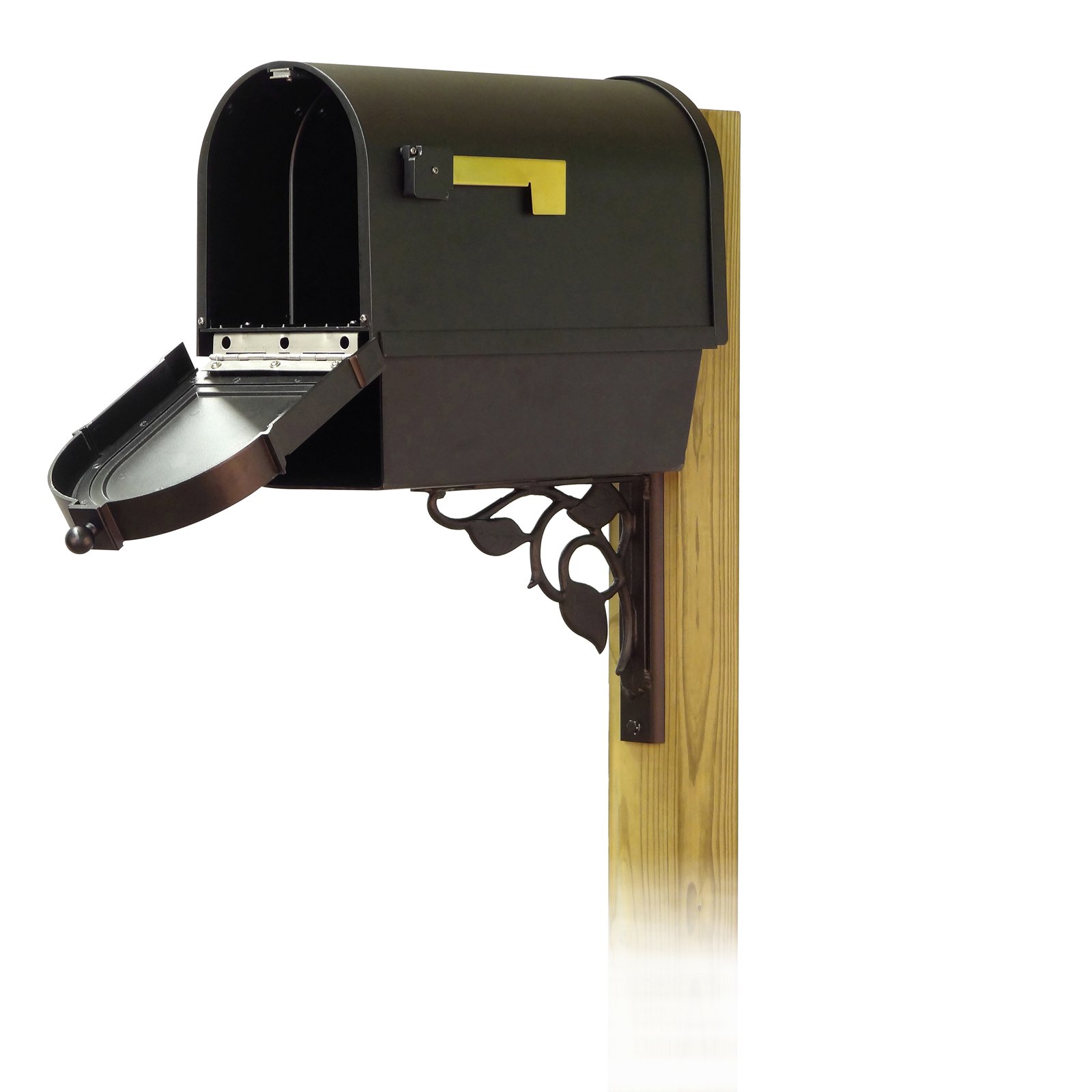 Special Lite Products Berkshire Curbside Mailbox with Front Address Numbers Newspaper Tube and Floral Mailbox Mounting Bracket - image 4 of 4