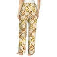 thumbnail image 3 of Naloa Hand Drawn Snake Print Women’s Ultra-Soft Comfy Pajama Lounge Pants with Pockets & Drawstring, 3 of 8