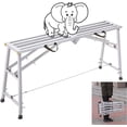 thumbnail image 1 of Scaffolding, Portable Folding Scaffold, Work Platform Adjustable Height, Metal Tech Scaffolding Equipment Tools, for Home Improvement, Patching Drywall or Cleaning Windows, 1 of 1