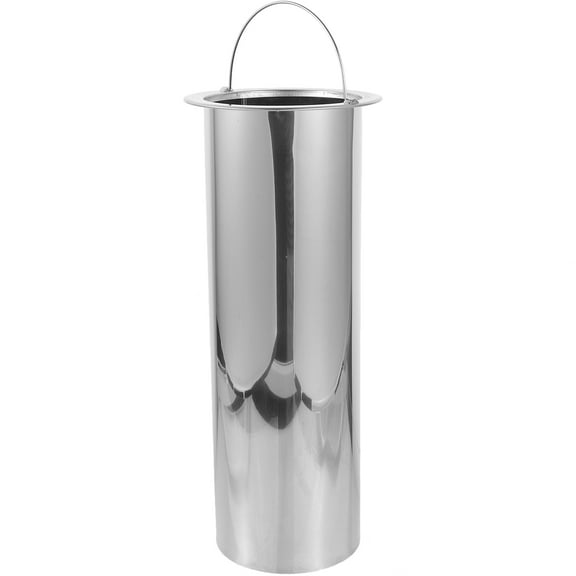 UPOUART Stainless Steel Skewer Bucket Practical Barbecue Stick Container with Handle