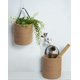 thumbnail image 4 of Paquete de 2 cestas colgantes - 7.87 "x 7" pequeño helecho tejido cesta de cuerda colgante flor plantas cesta de pared decoración conjunto Boho Fokelyi LRWJ681-1, 4 of 7