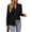 Black, variant on Women's Long Sleeve Shirts Button Down Dressy Casual Blouses V Neck Embroidery Hollow Out Tops Fall Winter Clothes