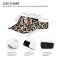 thumbnail image 3 of Kdxio Leopard Dots Print Sun Visor Hat Golf Visor Adjustable Velcro Outdoor Sports Cap For Men Women, 3 of 7