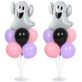 thumbnail image 1 of Juego de 2 juegos de soportes para globos para fiesta de fantasmas de Halloween con lámina de fantasma, 1 of 7