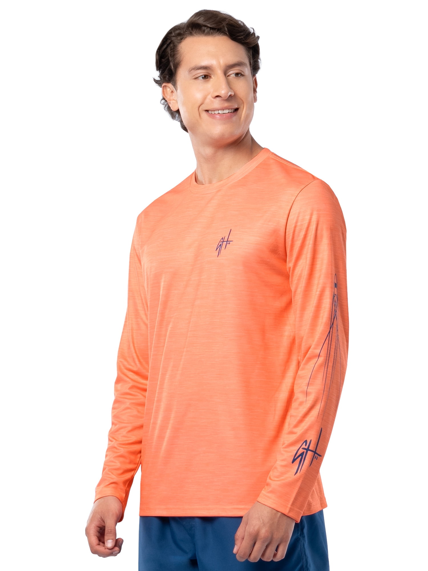 GH BY GUY HARVEY Men's Long Sleeve Sun Protection Top Sizes M-2XL