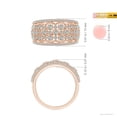 thumbnail image 4 of ANGARA Natural 0.84 Ct. Diamond Non Eternity Anniversary Ring in 14K Rose Gold for Women (Ring Size: 12), 4 of 9