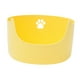 thumbnail image 5 of Caja de arena para gatos con tapa abierta, bandeja para gatos pequeños y medianos, suministros para mascotas Amarillo, 5 of 9