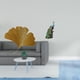 thumbnail image 2 of Esculturas de pared de hojas,Esculturas de pared de hierro forjado con hojas de ginkgo,Escultura de pared con hojas de ginkgo para colgar,Figura de escritorio,Estante de estatua de pavo real, 2 of 8