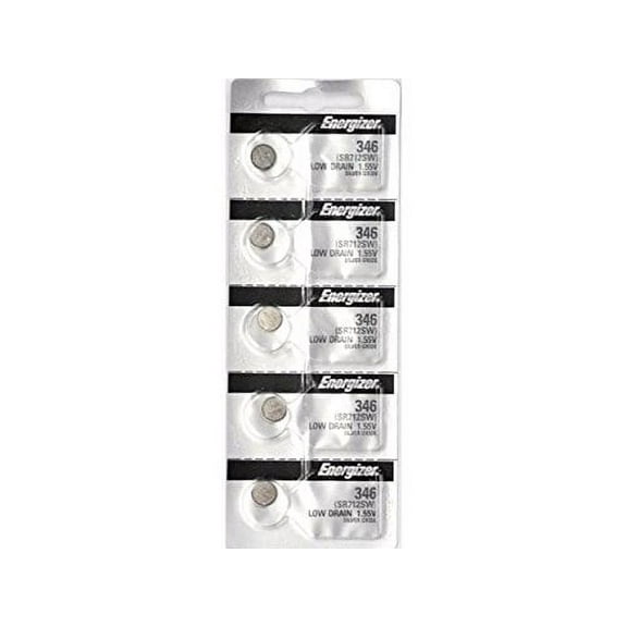 346Tz 0% Mercury Low Drain Energizer Watch Battery 5 Pack