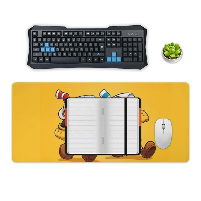 Cuphead Mugman Game Mouse Pad Extended Gaming No-sliped Large Desk