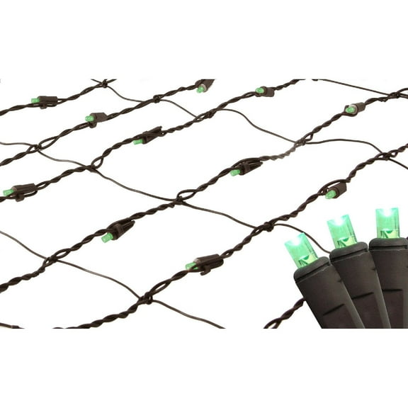 Northlight Net Style LED Tree Trunk Wrap Christmas Lights - 2' x 8' - Green - Brown Wire