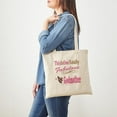 thumbnail image 4 of CafePress - Totally Fabulous Godmother Tote Bag - Unisex Canvas Tote Bag, Beige, 1-Piece, 4 of 7