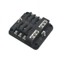 Vehicle and ship multichannel Fuse Box with positive and negative 6