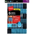 Hanes Men's Value Pack Woven Boxers, 6 Pack