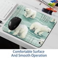 thumbnail image 6 of Polar Bear Square Printed Desk Mat Gaming Mouse Pad Non-Slip Rubber Bottom 8.3x9.8 Inch - Suitable for Office and Gaming, 6 of 6