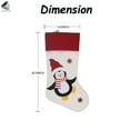 thumbnail image 2 of PULLIMORE Personalized Christmas Stockings Santa Snowman Reindeer Penguin Xmas Stocking Decorations (Reindeer), 2 of 9
