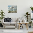 thumbnail image 2 of The Stupell Home Decor Collection Cape May Sand Dune Fence Lighthouse Beach Scene with Seagull Canvas Wall Art, 2 of 6