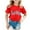Red, variant on Godom Short Sleeve Shirt for Girls Kids Crewneck T-Shirts Girls' Summer T Shirts