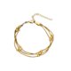 thumbnail image 1 of Pulsera de acero inoxidable con cadena de serpiente en capas para mujer, 1 of 3