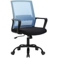 thumbnail image 1 of BestOffice Ergonomic Office Chair Adjustable Desk, Lumbar Support, Swivel Task, Wheels, Blue, 1 of 7