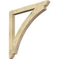 thumbnail image 1 of Ekena Millwork 4"W x 46"D x 46"H Thorton Slat Rough Sawn Bracket, Douglas Fir, 1 of 4
