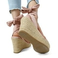 thumbnail image 5 of DREAM PAIRS Womens Open Toe Espadrilles Wedges Tie Lace Up Cute Ankle Strap Platform Sandals Dressy Shoes, 5 of 5