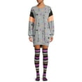 thumbnail image 2 of Disney's Nightmare Before Christmas Crew Women's and Women's Plus Sleepshirt with Socks, 2-Piece, 2 of 5