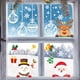 thumbnail image 1 of Yuarrent Decoraciones navideñas de PVC de primera calidad para escaparates festivos, pegatinas de patrón de doble cara fáciles Kits de decoración para fiestas, 1 of 6