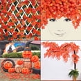 thumbnail image 5 of Hoja de arce verde artificial, 78.7 pies, paquete de 12 plantas de arce falsas colgantes para decoración de hogar, jardín, oficina, boda, pared, fiesta, 5 of 5