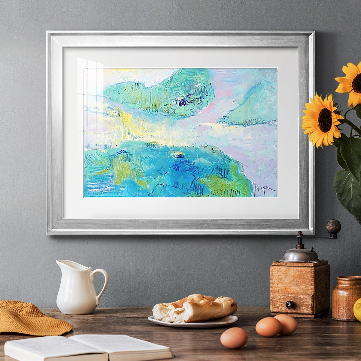 Smooth Sailing in the Heartland Premium Framed Print - Ready to Hang