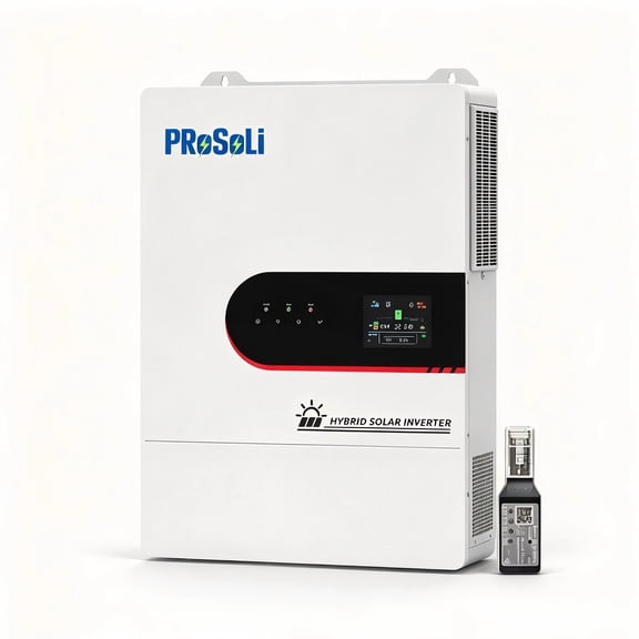 Prosoli 12KW Split‑Phase Hybrid Solar Inverter,48V DC to 120V/240V AC,Dual MPPT,Pure Sine Wave,Support Parallel & Optional WiFi Monitoring for Home Backup & Off‑Grid Solar Storage Systems