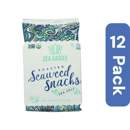 Sea Castle Roasted Sea Salt Seaweed 0.35 oz (Pack Of 12)