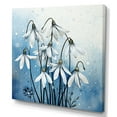 thumbnail image 2 of Designart "Minimalistic Bloom Of Blue And White Snowdrops I" Snowdrops Wall Art Prints, 2 of 7