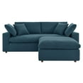 thumbnail image 3 of Modway Commix Down Filled Overstuffed Sectional Sofa in Azure, 3 of 3