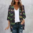 thumbnail image 2 of Guluxicc Women Graphic Kimono Cardigan Open Front Lightweight Boho Beach Cover Up Casual Loose Summer Vacation Cardigans, 2 of 5